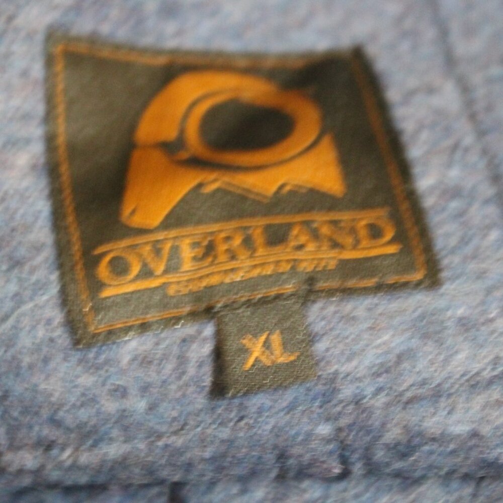 Overland blue Shawl Collar button up sweater - Picture 7 of 9